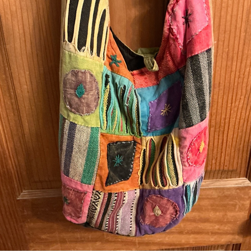 Colorful Patchwork Shoulder Bag - Picture 2 of 6